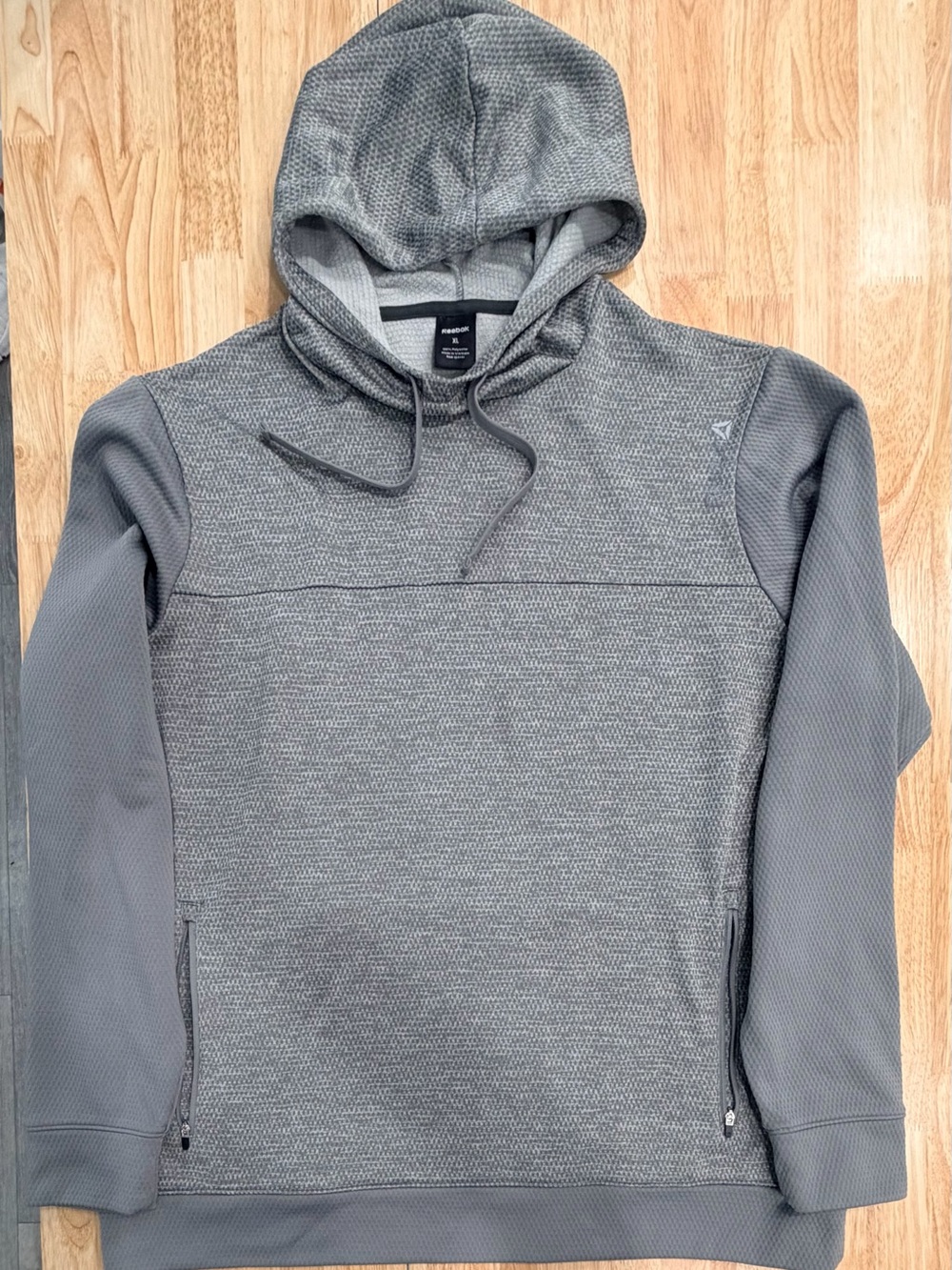 Reebok Gray Cozy Hooded Pullover